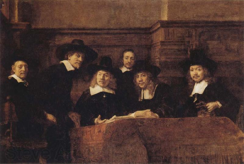 REMBRANDT Harmenszoon van Rijn Tthe Syndics of the Amsterdam